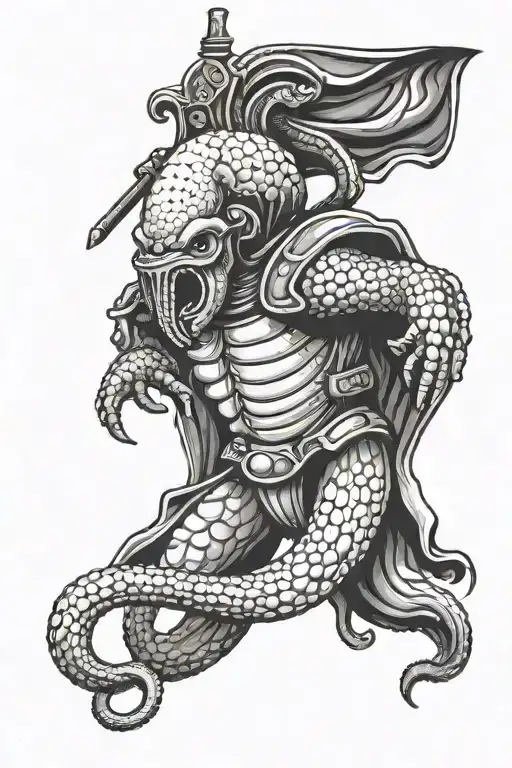 Octopus That's A Roman Gladiator