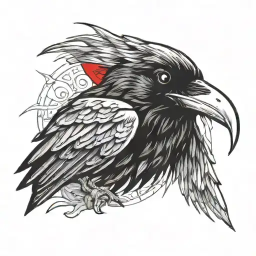 Raven With Red Eyes
