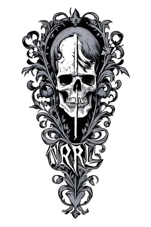 The Word Norrell Written In Old English Horizontally