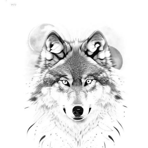 Wolf In Jungle Background