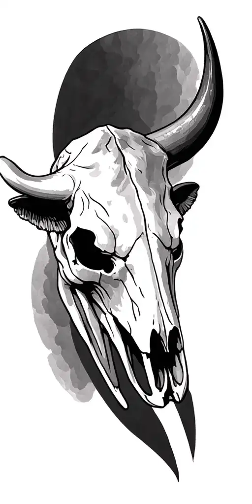 Western Bull Skull