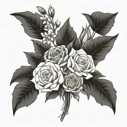 Birth Flower Bouquet January February And October