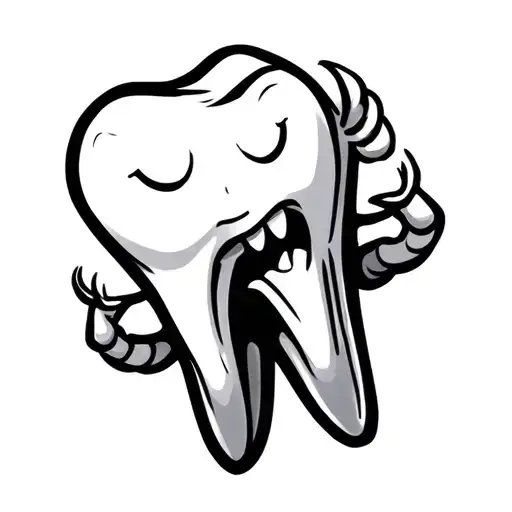 Tooth Cartoon Character