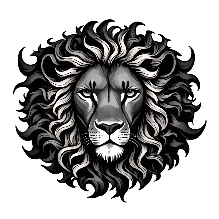 Sun Leo Zodiac Sign Intertwined