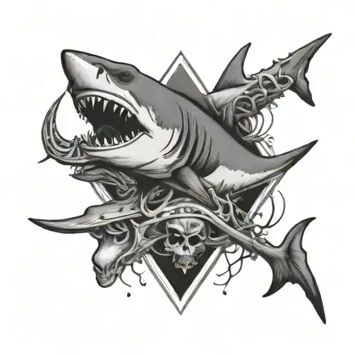 Cross And Shark