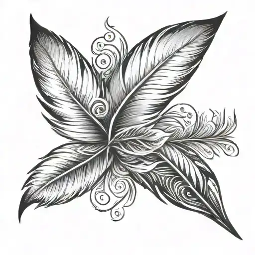 Delicate Feather Symbol