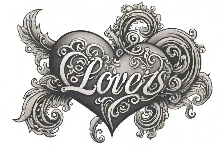 Heart Symbolizing Love With Name Luis Spelled