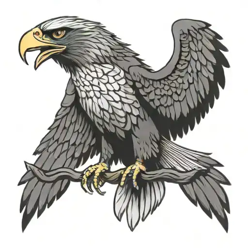 Eagle With Red Beak Representing The Client's