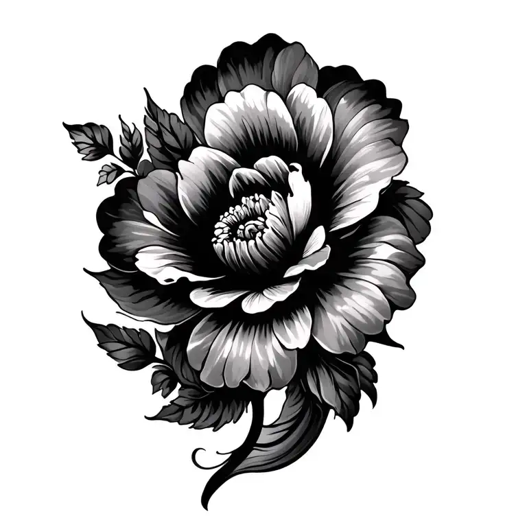 Swirly Feminine Flower