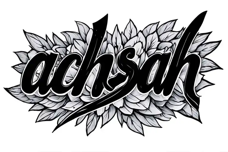 Hidden Word 'Achsah' With Minimalist Tattoo Featuring