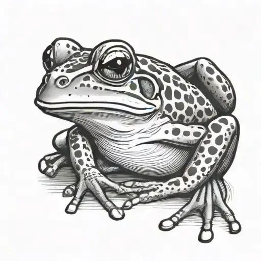 Frog Eating A Banana