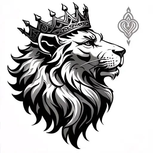 Celtic Lion With Crown