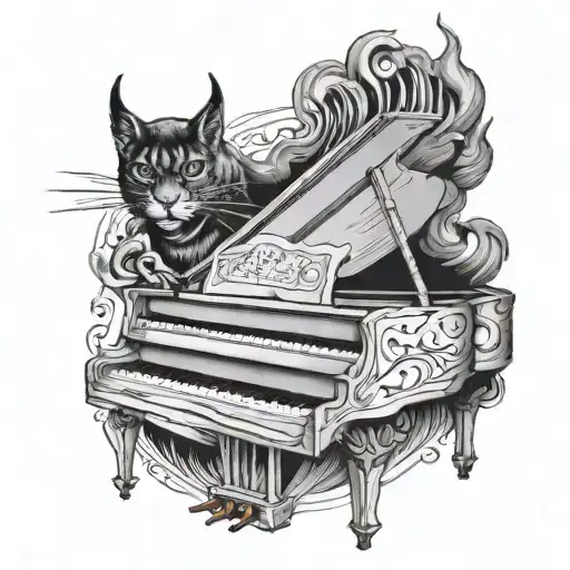 Fineline Piano And Devil With Music