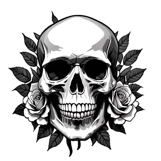 Skull And Roses