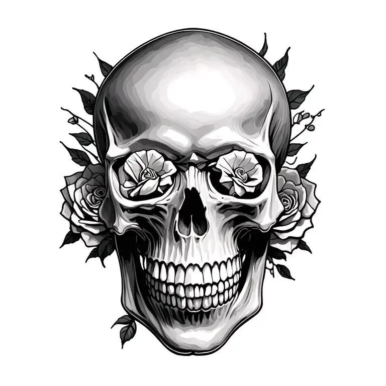 Skull And Roses