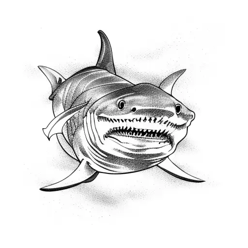 Shark Waves Koi Fish