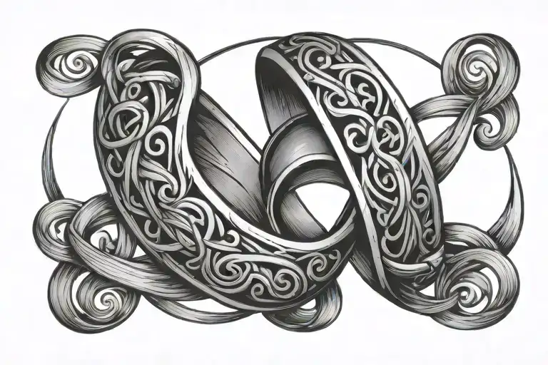 Wedding Ring Intertwined