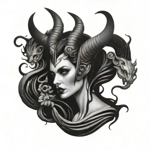 Maleficent And Medusa Combined