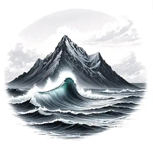 Ocean And Mountain