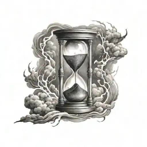 Realistic Hourglass Thunder Storm