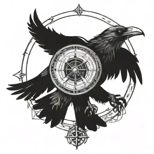 Hugin Munin Raven Compass Lights