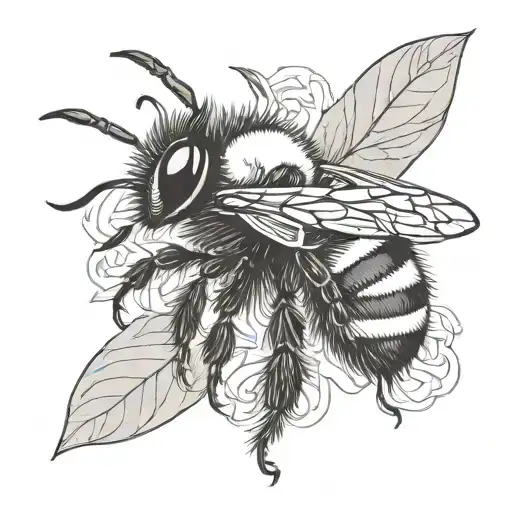 Negative Space Bumblebee