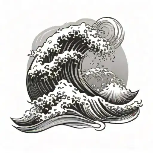 Waves Representing Strength