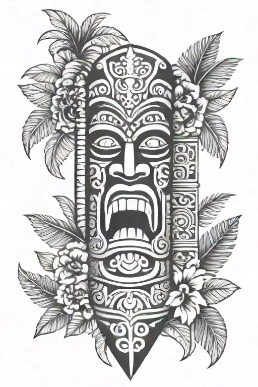 Hawaiian Tiki Totem Pole