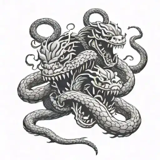 Demon Snake Fighting