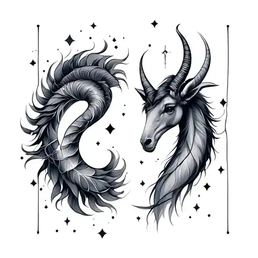 Gemini And Capricorn Constellation Formed