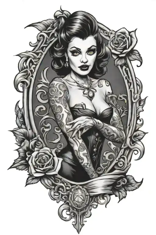 Gothic Pin Up Girl