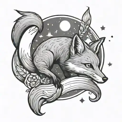 Fox Reaches For The Moon