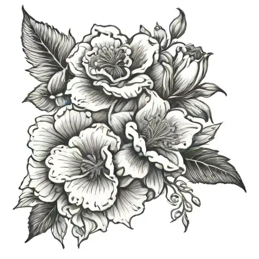 Birth Flowers Intertwined