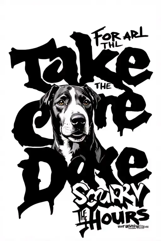 Take Care Drake Album Written With The For All The Dogs Scary Hours Edition Logo Above It