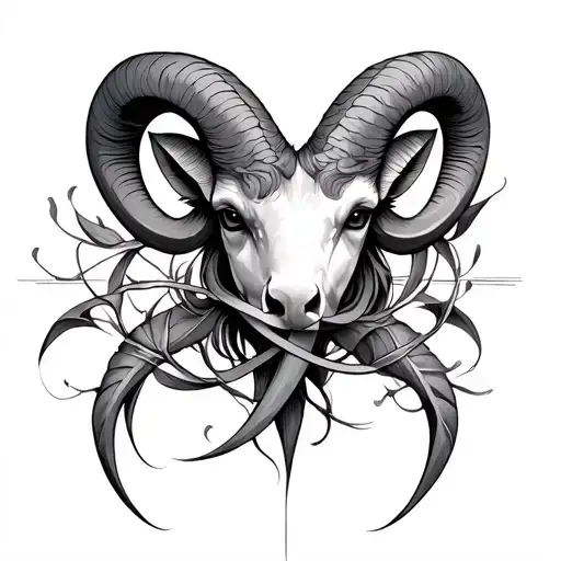 Aries Gemini Zodiac Sign Intertwined