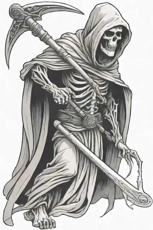 Grim Reaper With Scythe