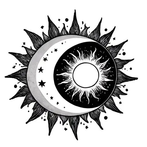 Tree Star Sun Moon Phase