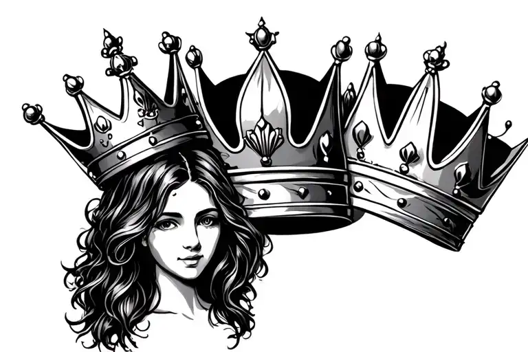 3 Crowns Representing Wife Daughter And Son