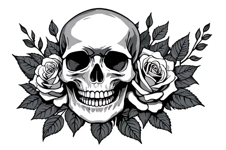 Skull And Roses
