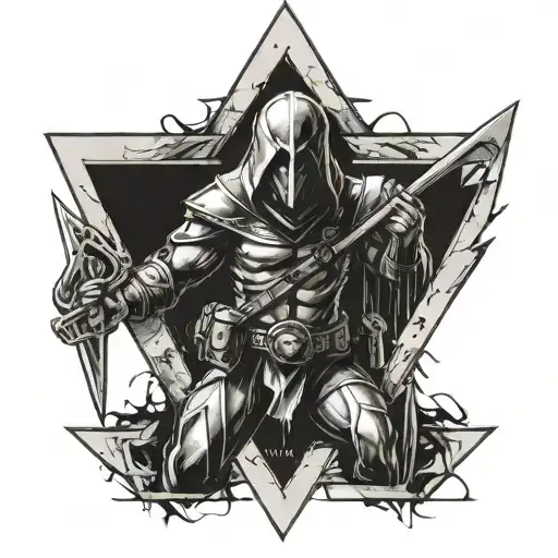 Triangle With Workmen Watchmen Warrior