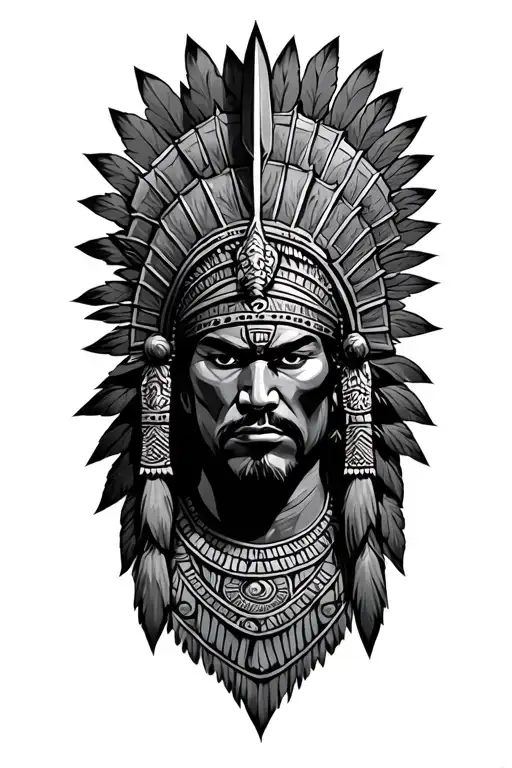 Trbial Aztec Warrior