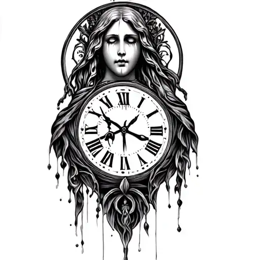 Mary Crying Clock