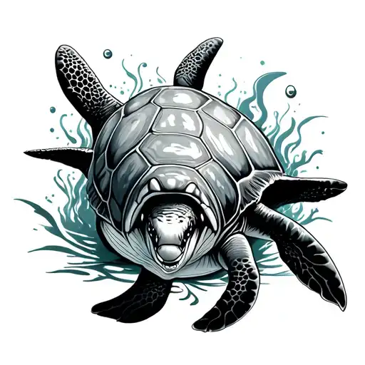 Whale Shark A Turtle