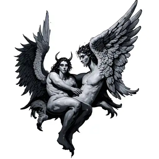 Angels Demon Holding