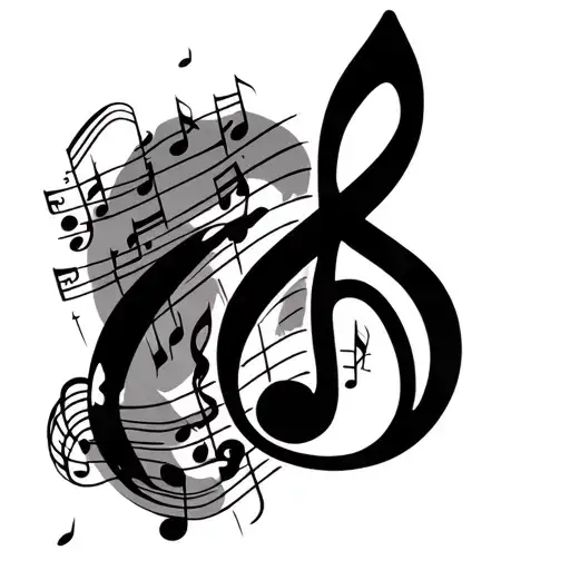 Treble Clef And Music Score