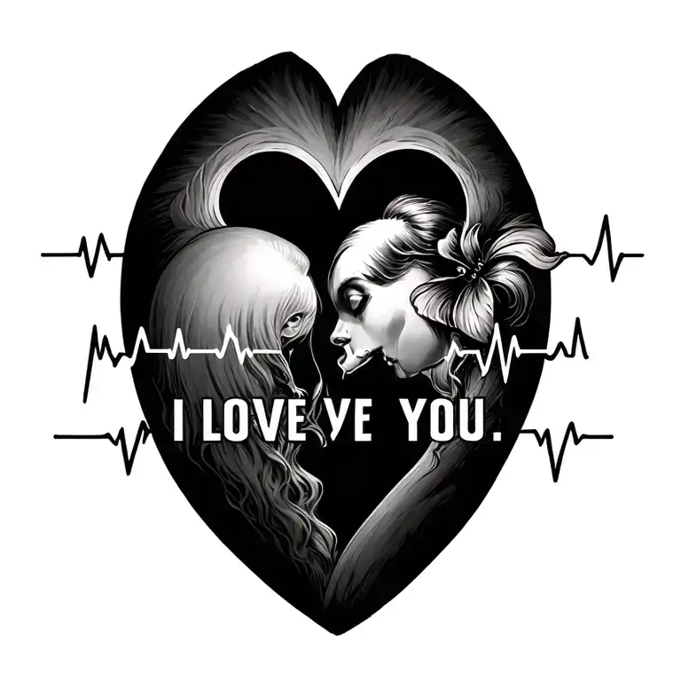 I Love You Birth And Death Date Last Heart Beat I Love You