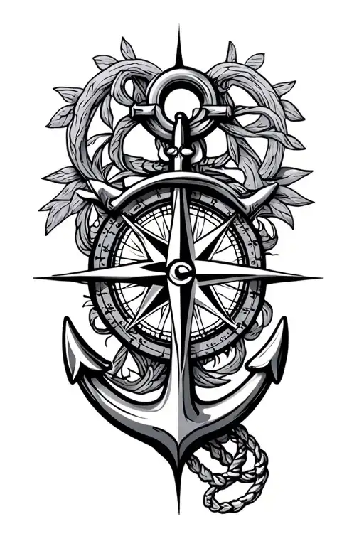Compass And Anchor Cross