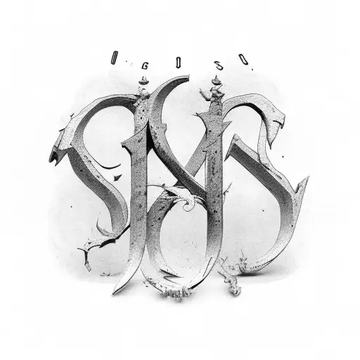 The Numbers 069 In Old German Script