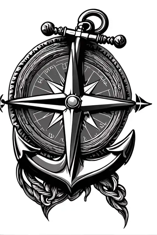 Compass And Anchor Cross