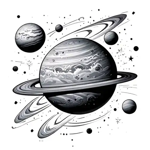 Space Cosmic Planets Stats Leg Sleve